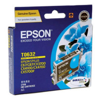 Картридж Epson T0632 Cyan пигментный оригинальный